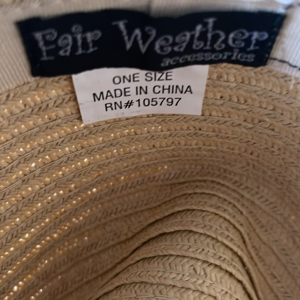 Fair Weather straw hat - Picture 2 of 3